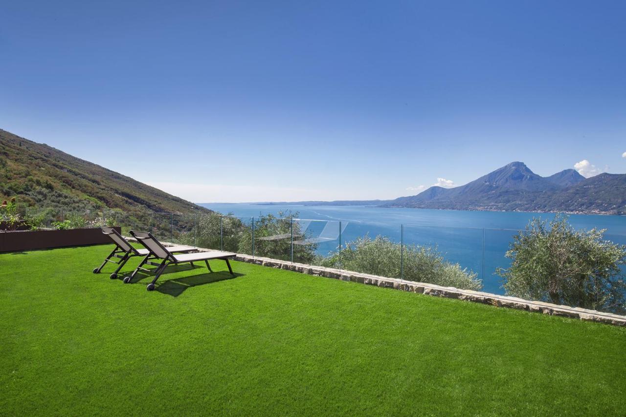 Villa Divina - Apt Icona Con Piscina E Vista Lago Castelletto Di Brenzone Exterior foto